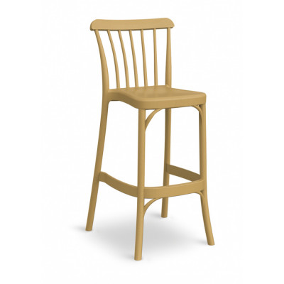 Taburete de interior en polipropileno, disponible en varios colores