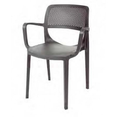 Sillon en polipropileno y fibra de vidrio, disponible en varios colores