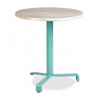 Mesa de poliamida y fibra de vidrio, abatible, tablero 60 cms diametro