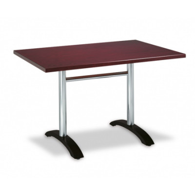 Mesa rectangular en werzalit, tablero 110x70 cms