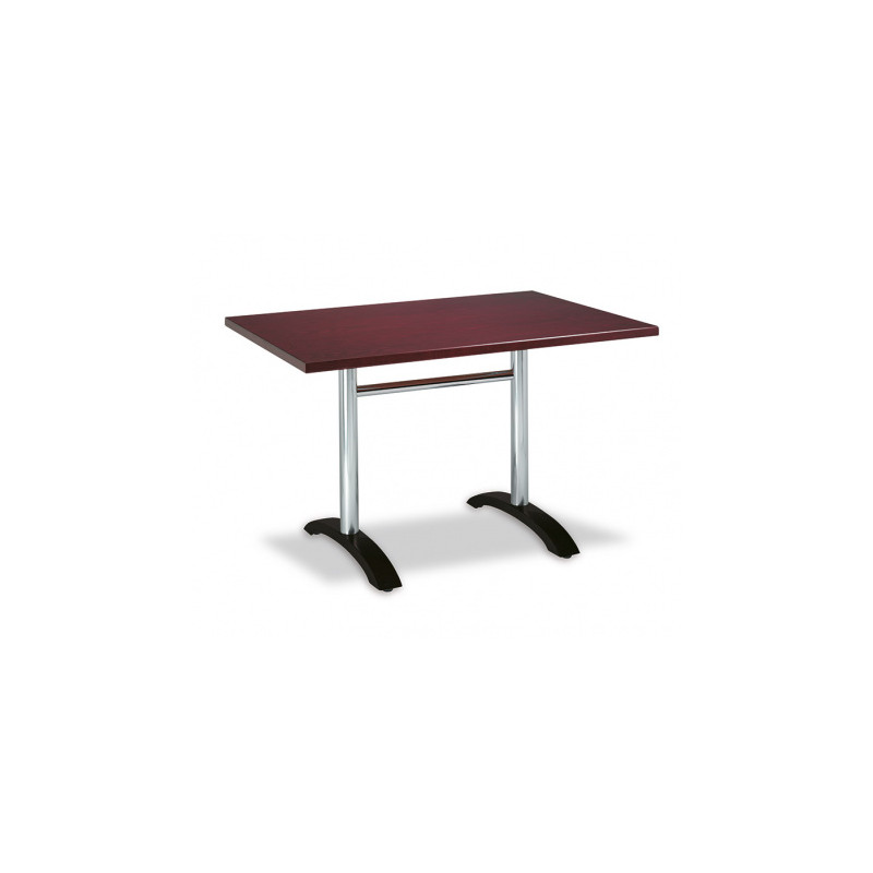 Mesa rectangular en werzalit, tablero 110x70 cms