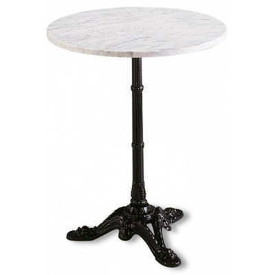 Mesa redonda de werzalit con imitacion de hierro forjado, diametro 60 cms