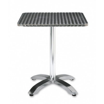 Mesa cuadrada clasica en werzalit, tablero 60x60 cms