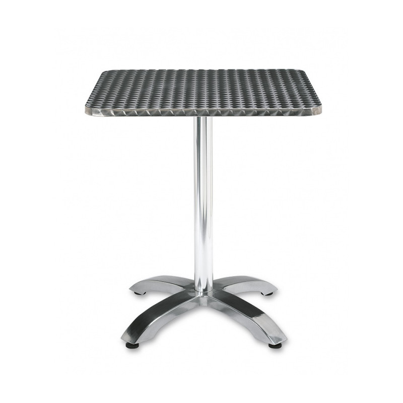 Mesa cuadrada clasica en werzalit, tablero 60x60 cms