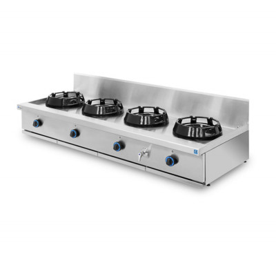 Cocina WOK comercial de sobremesa - 4 quemadores | NTGAS PAV/04