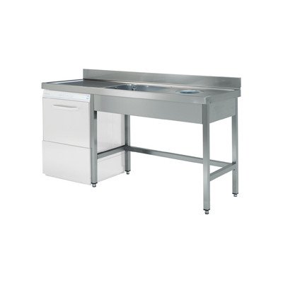 Fregadero lavavajillas y desbarace Edenox FSBCO-186-I | 1850x600x850 mm