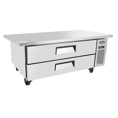 Mesa refrigerada baja con cajones y ruedas | 1500 mm