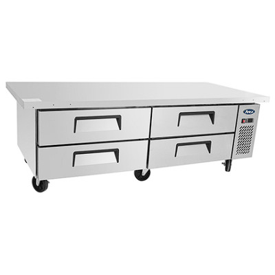 Mesa refrigerada baja con cajones y ruedas | 1900 mm Mesa refrigerada baja con cajones y ruedas | 1900 mm