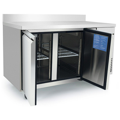 Mesa refrigerada con peto | 1300 mm | 2 puertas Mesa refrigerada con peto | 1300 mm | 2 puertas