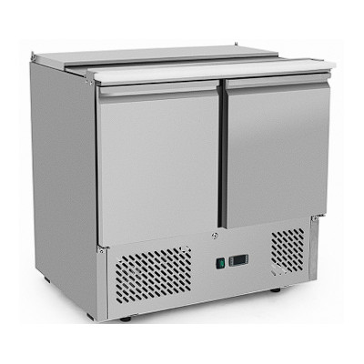 Mesa refrigerada para ensaladas |2 puertas | cubierta para ingredientes-1900 mm- especial pizzerías Mesa refrigerada para ensaladas |2 puertas | cubierta para ingredientes-1900 mm- especial pizzerías