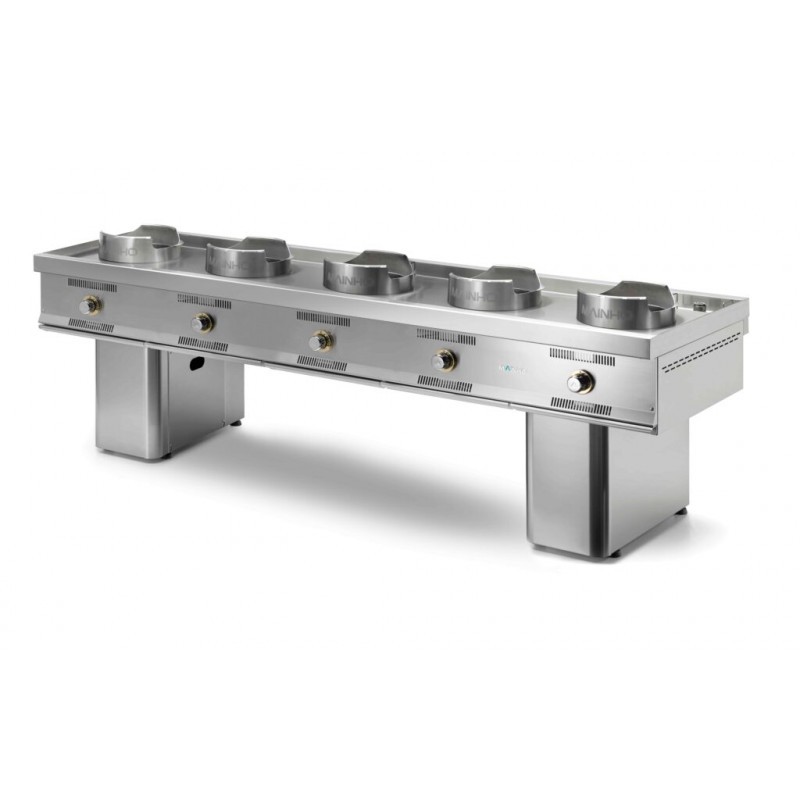 Woks acero inoxidable