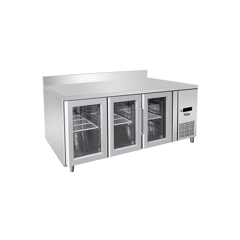 Mesas refrigeradas puerta cristal