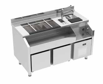 Estaciones de coctelería y corte