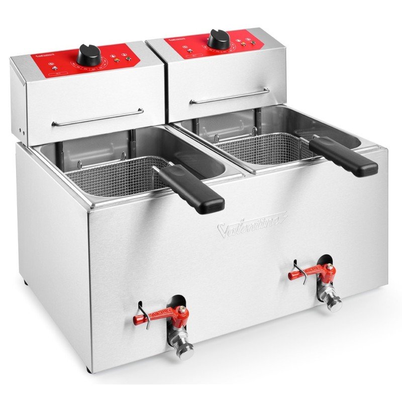 Comprar freidora profesional con recuperación térmica inmediata Freidora industrial de alto rendimiento en acero inoxidable para hostelería