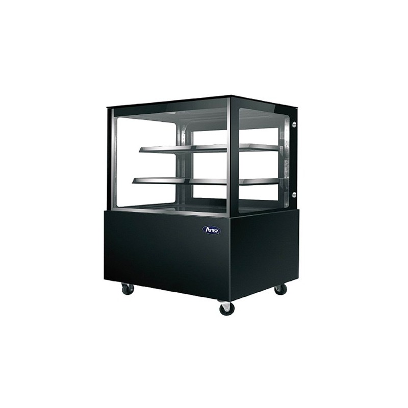 Vitrina de frío para tartas y pasteles con máximo impacto visual Vitrina expositora refrigerada para pastelería con iluminación LED y cristal panorámico